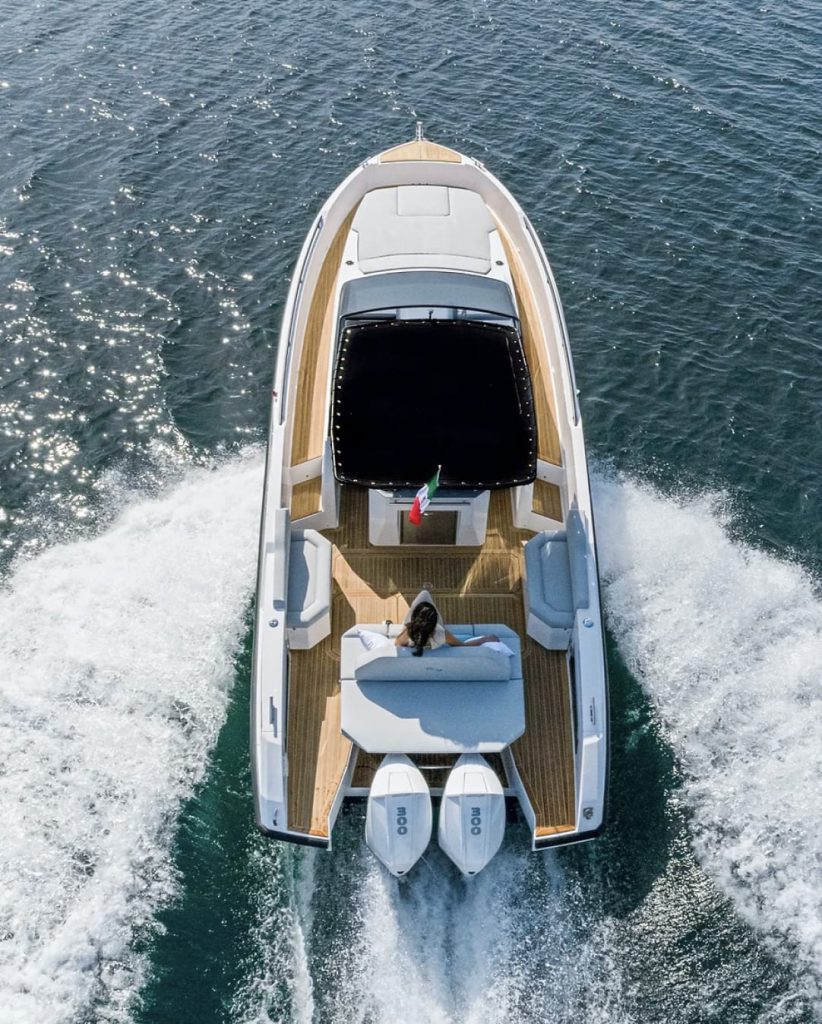 View of a boat from above