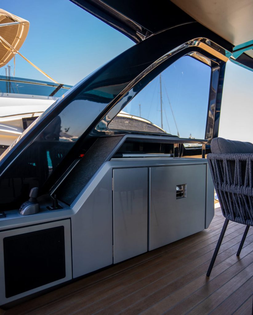Interior view of a boat
